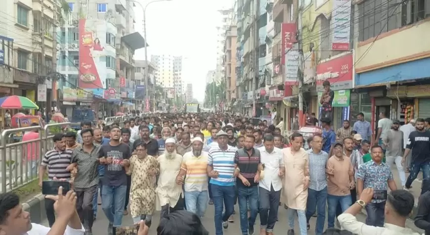 Darus Salam Thana protest rally with all organizations of BNP demanding execution of Hasina