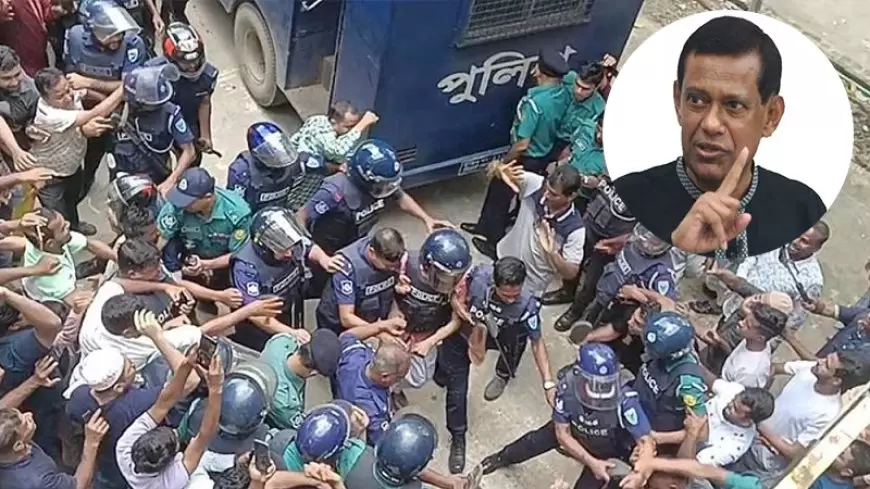 Ex-justice Manik taken to Sylhet court, angry people throw eggs-shoes