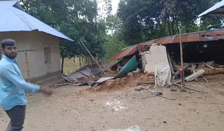 Flood water starts receding in Fatikchhari