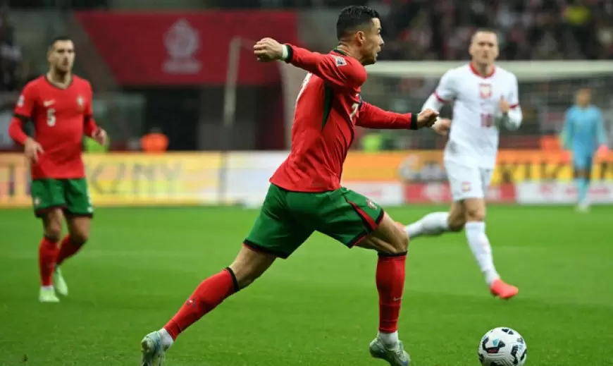 Ronaldo Scores in Portugal's Nations League Win; Spain Tops Denmark