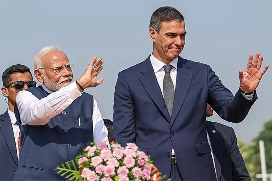 Spanish PM in India seeking to bolster trade ties