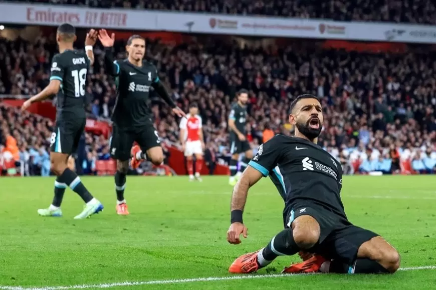 Salah strikes late as Liverpool snatch draw at title rivals Arsenal